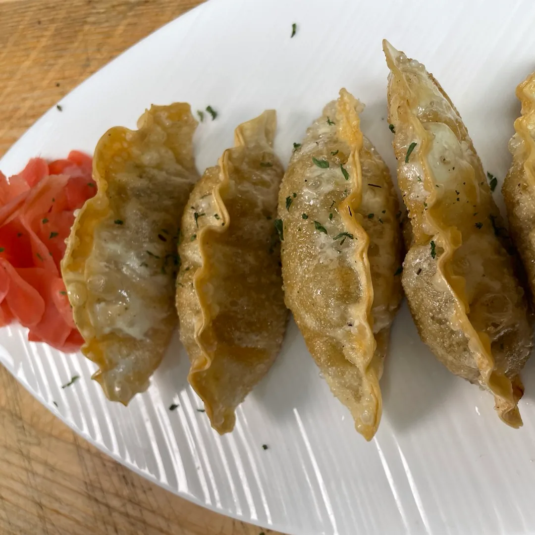Crispy dumplings at BUNSIK
